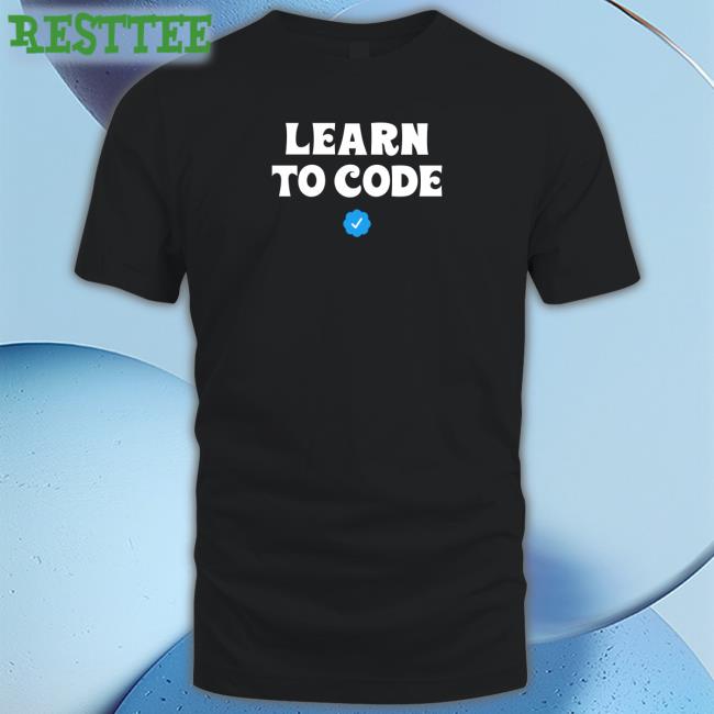 Learn To Code Shirt Black