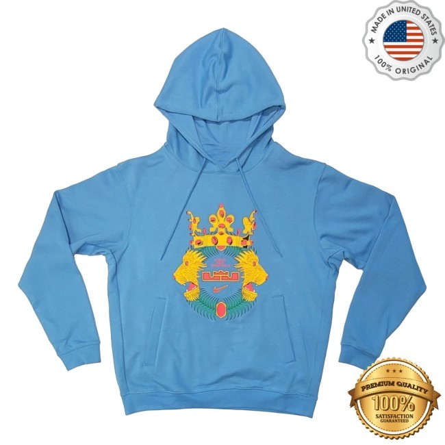 Lebron James Crowned Lion Logo Pullover Hoodie