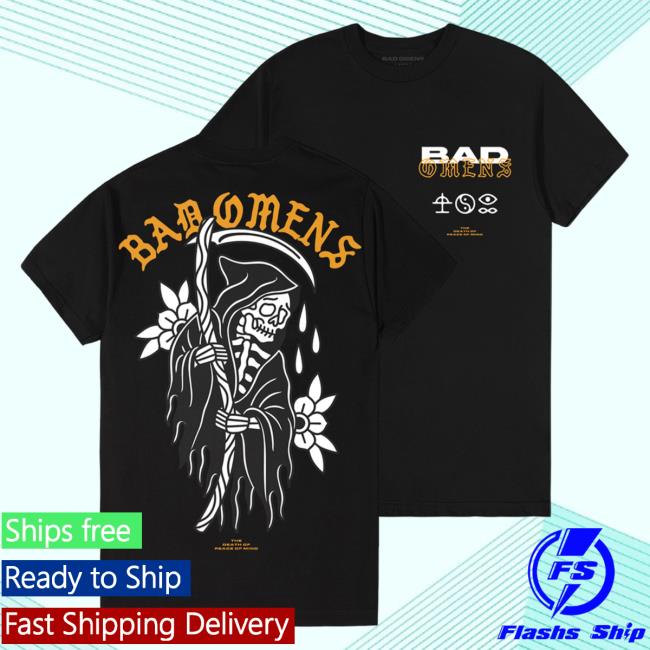 Bad Omens Merch Gold Reaper Long Sleeved T Shirt