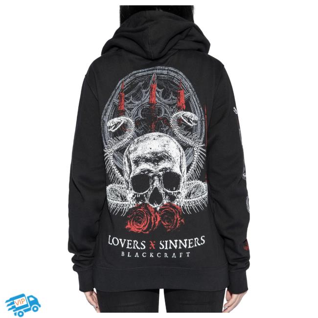Blackcraft Cult Clothing Store BlackcraftCult Lovers And Sinners - Zip Up Hoodie