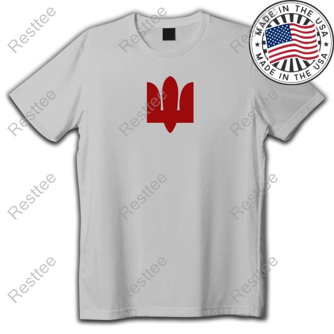Official White Red Tryzub Hoodie