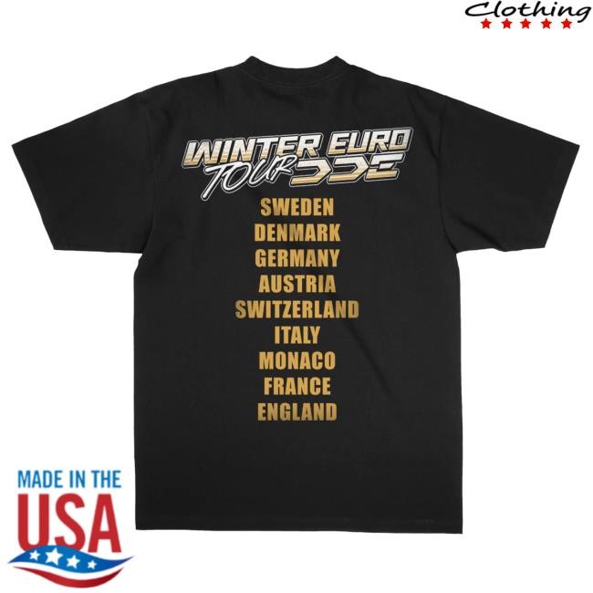 Official DDE Merch Garage Winter Euro Tour Hot Shirt (limited time only) Hot Shirt DDE Store