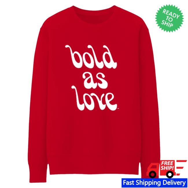 Official Jimi Hendrix Merch Store Jimi Hendrix Bold as Love Long Sleeve Tshirt
