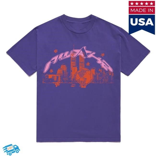 Official Awake NY Clothing Shop Merch Skyline Purple Shirts