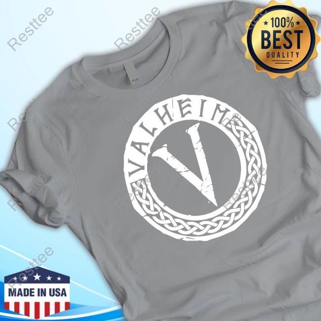 Valheim Emblem Black Crewneck Sweatshirt Valheim Merch Valheim Emblem Black Long Sleeve Shirt