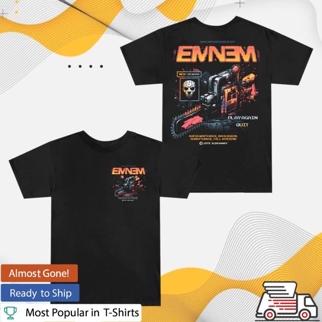 Official Eminem Merch Store Slim Shady Eminem Shady Gaming Chainsaw Shirt New Eminem Apparel Clothing Shop SlimShady
