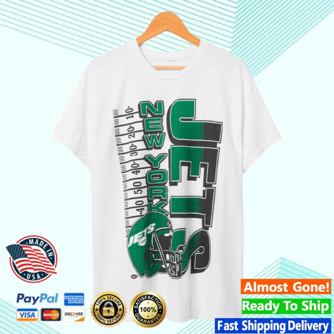 Official Junk Food Apparel Clothing Store Shop Junkfoodclothing New York Jets Helmet Yardage Flea Market Tshirt