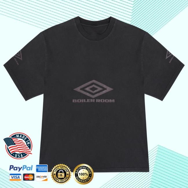 Boiler Room x Umbro Washed New Shirt Black - BOILER ROOM Boiler Room x Umbro Washed Short Sleeve Tee Black - BOILER ROOM