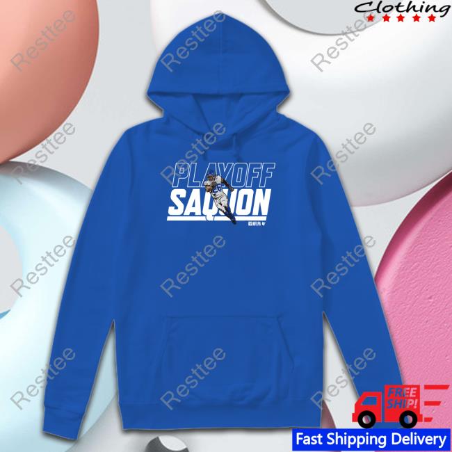 Breakingt Merch Playoff Saquon Barkley Hoodie Playoff Saquon Barkley Tee Shirt