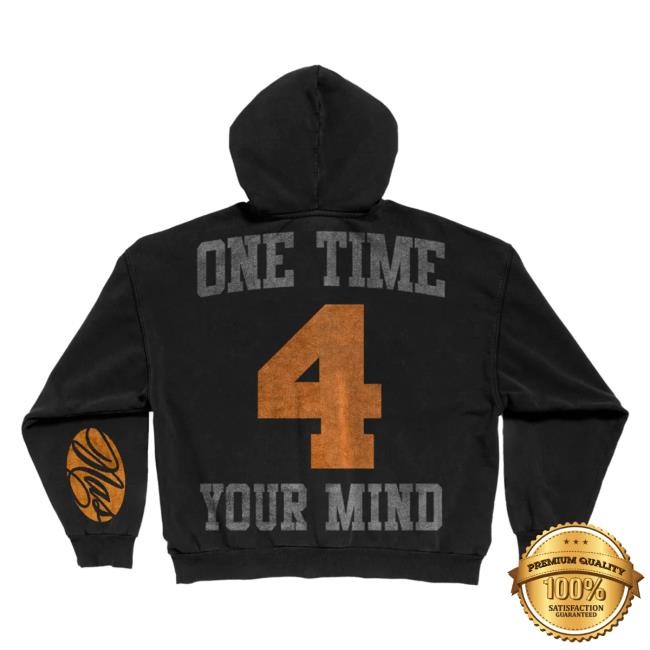 Official Nasir Jones One Time 4 Your Mind Zip Up Popover Hoodie Nas