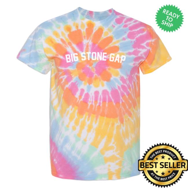 Official Hometown Apparel Clothing Merch Big Stone Gap Virginia Classic Curve Tie Dye Shirt 2023 Aerial Spiral