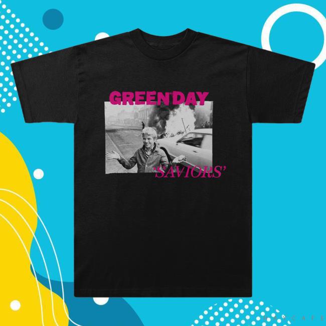 Official Green Day Merch Store Shop Green Day Saviors T Shirt GreenDay
