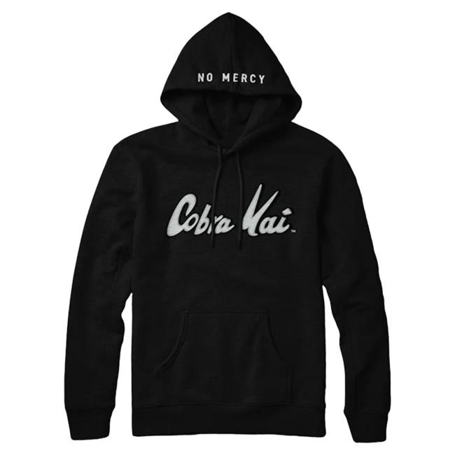 Official Cobra Kai Merch Cobra Kai No Mercy Hooded Sweatshirt