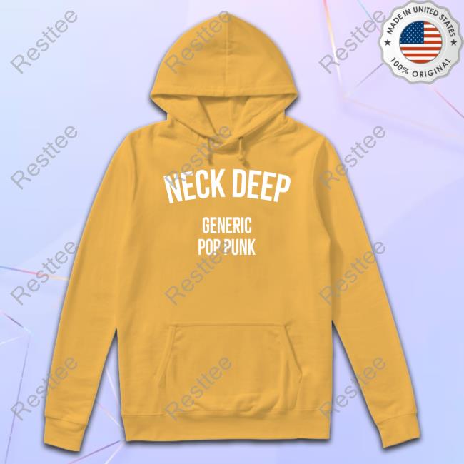 Neckdeepuk Merch Neck Deep Generic Pop Punk Black Tee Shirt
