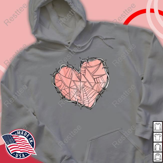 Web Heart T Shirt