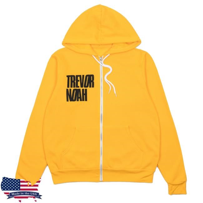 Trevor Noah Shop - Top Drawer Merch | Zip Up Hoodie New - Yellow Trevor Noah Shop - Top Drawer Merch | Zip Up Swearter Hoodie - Yellow