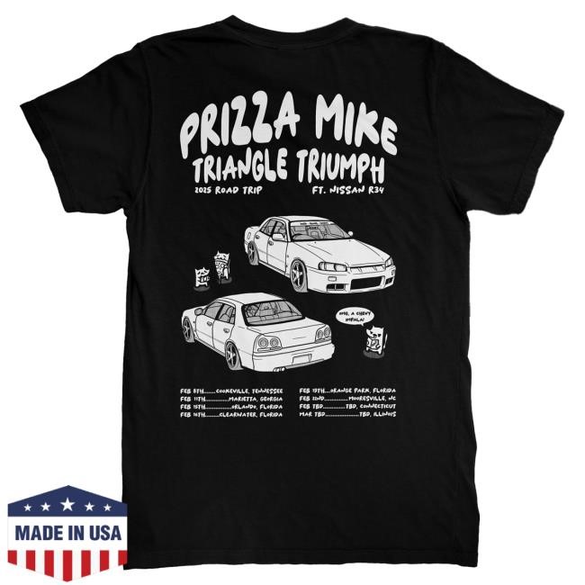 Official PrizzaMike Merch Triangle Triumph Tour Shirt