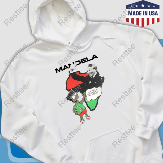 Criminalsimpsons Bootleg Bart Simpsons Mandela The Dude's My Hero Hoodie