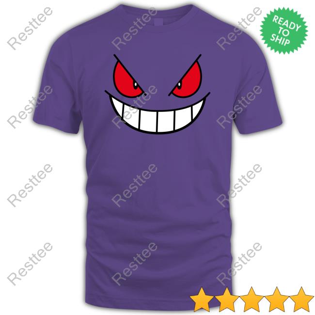 Pokémon Center Merch Gengar Big Face Long Sleeve Shirt