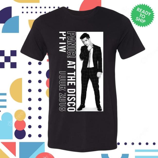 Panic! At The Disco Store White Block Photo Tour New Shirt