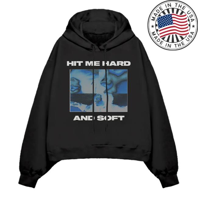 Official Billie Eilish Merch Store Thermal Photo Title Pullover Black 2024 Hoodie Billie Eilish Shop Hit Me Hard and Soft Clothing