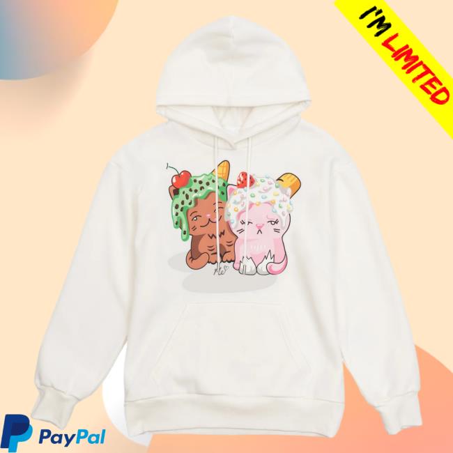 Official Moriah Elizabeth Merch Store Shop Shelly and Eustace Popover Hoodie White MoriahElizabeth