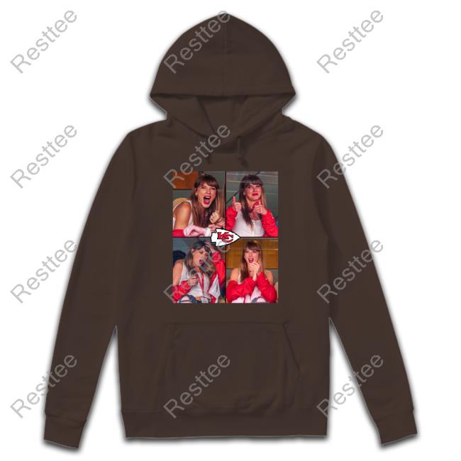 Taylor Swift Chiefs Hoodie Official Taylor Swift Watching Kc Chiefs Game Shirts Travis Kelce