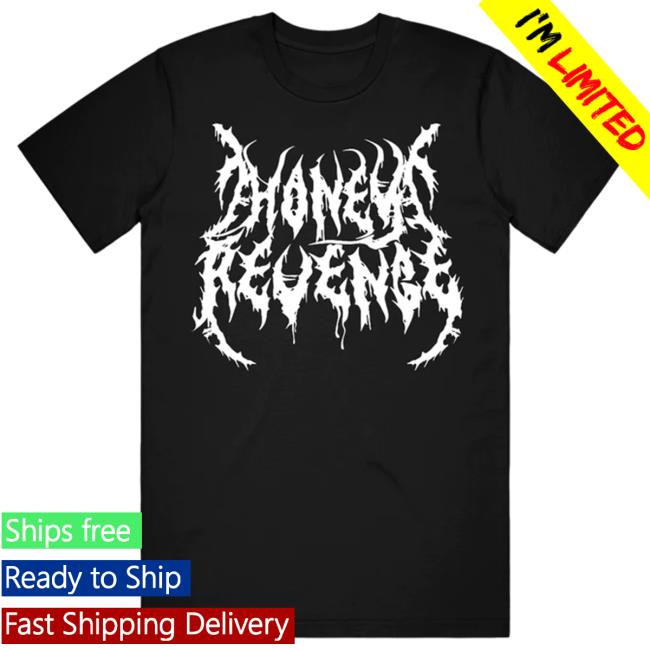 Official Honey Revenge Merch Shop Death Metal Logo Black Tee