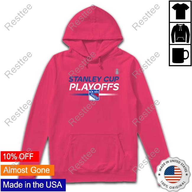 Rangers 22-23 Playoff Authentic Pro Prime Tech Shirt Madison Square Garden Shop New York Rangers 2023 Stanley Cup Playoffs Authentic Pro Prime Tech T Shirt