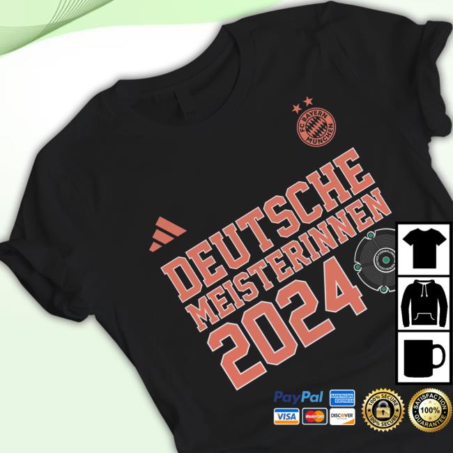 Fc Bayern Munich Deutsche Meisterinnen 2024 New Shirt