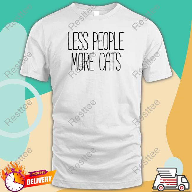 Official Less People More Cats Long Sleeve Shirt