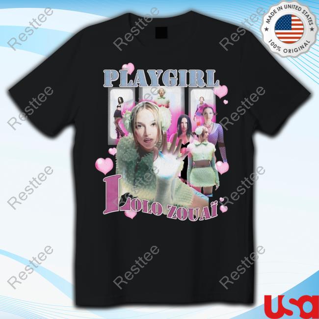 Official Playgirl Merch World Tour Lolo Zouaï 2023 Lolo Rap Tee