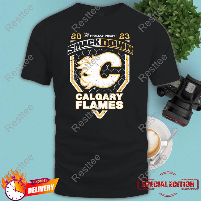 Official Smackdown X Calgary Flames Long Sleeve T-Shirt