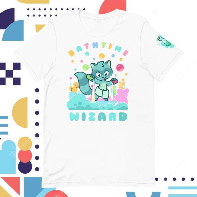 Official Pretend Again Bathtime Wizard Tee White (OwO / Oh Woah! Shirt) Pretendagain