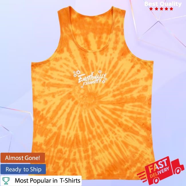 Official Beautiful Bastard Merch Store Philip DeFranco Emotionally Exhausted Tie-Dye Tank New Shirt