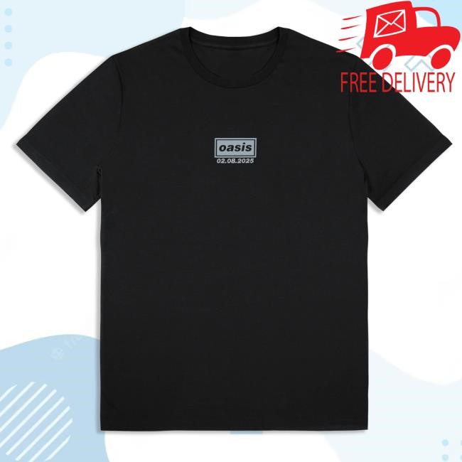 Official Oasis Shop Live '25 London Event 2nd August Tee Black