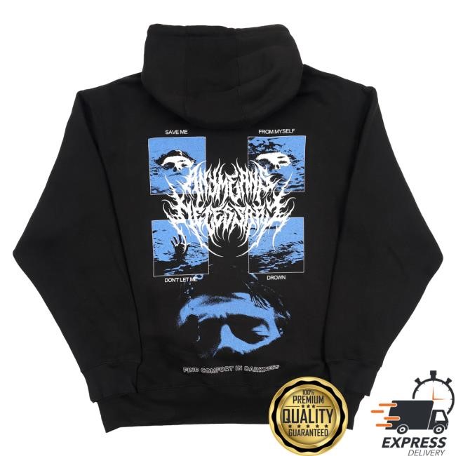 Official Any Means Necessary Merch Drown Hoody Official Any Means Necessary Store Drown Pullover Hoodie