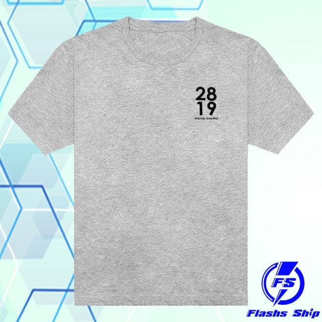 Official 2819 Church Merch Digital Disciple Black Popover Hoodie