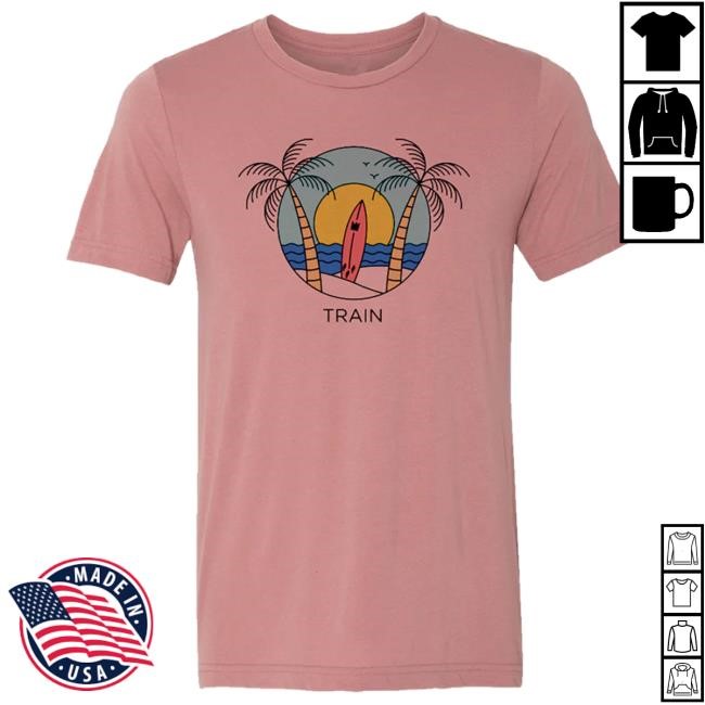 Mauve Beach Tee Train Band Store Merch