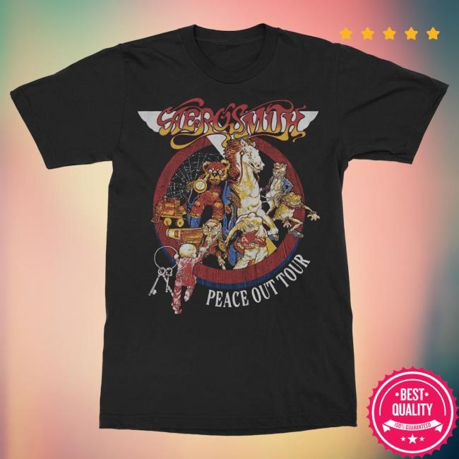 Official Aerosmith Store Toys Peace Out Shirt