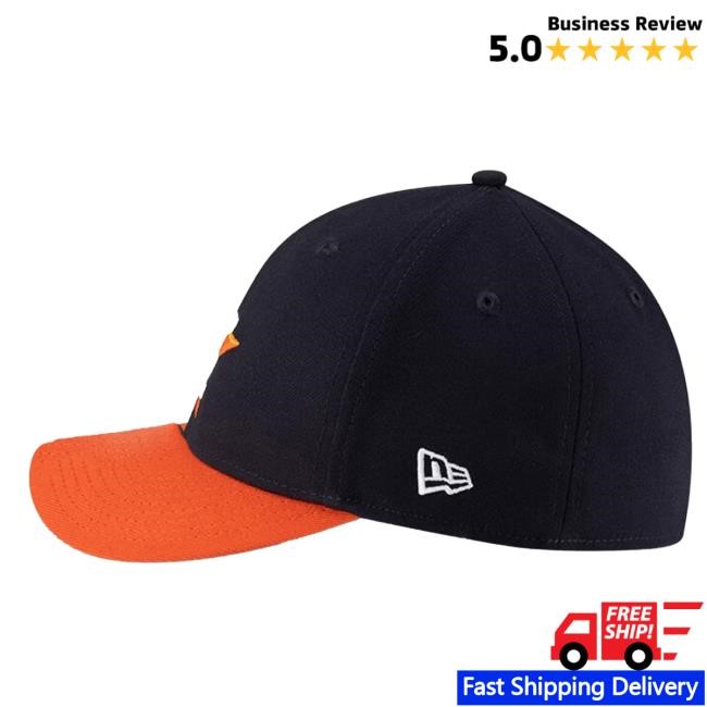 New Era Houston Astros Jr 39THIRTY Hat MLB Baseball MLB Houston Astros New Era Navy M-Crown Hat Rally House 2026
