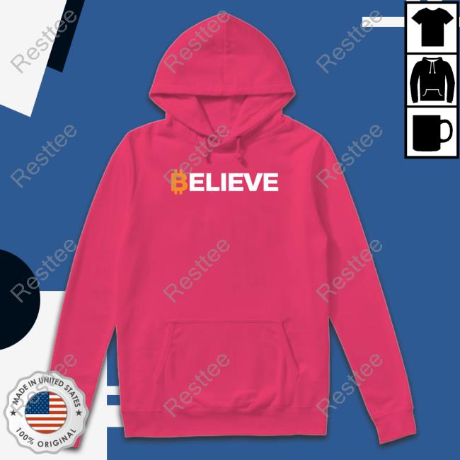 Bitcoin Believe T-Shirt Adrian Zduńczyk Cmt Crypto Birb Bitcoin Believe Shirt