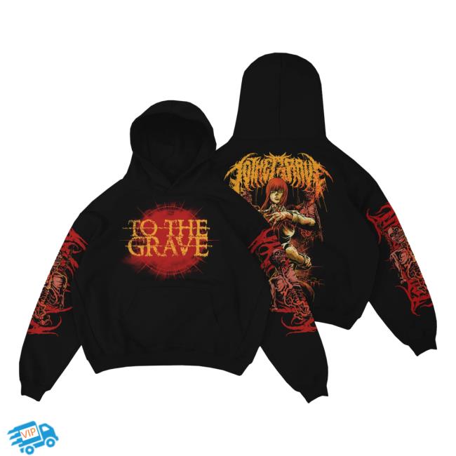 Official To The Grave Rising Merch To The Grave - Chainsaw Man Hoodies Risingmerch