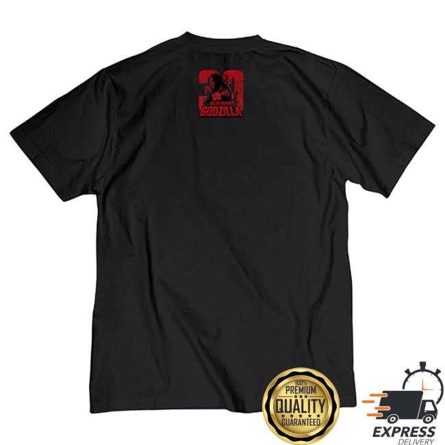 Official Godzilla Merch Store Godzilla vs. Destoroyah 30th Anniversary Scene Illustration Tee 1 Black