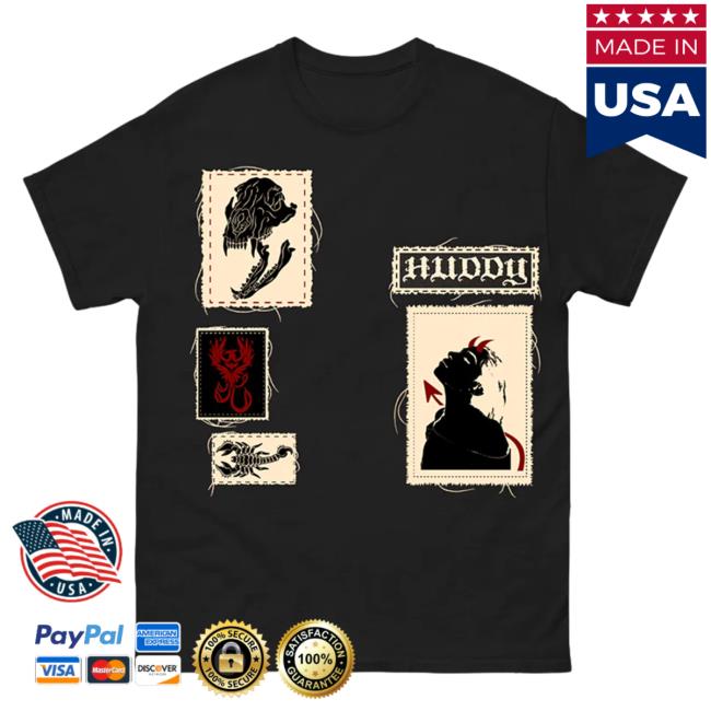 Huddy Hq Merch Patches Shirt