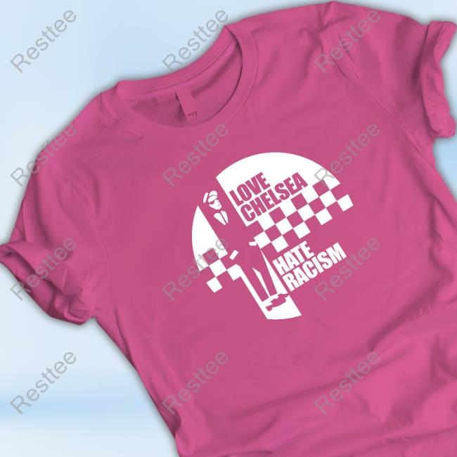 Official Paul Canoville Foundation Love Chelsea Hate Racism T-Shirt