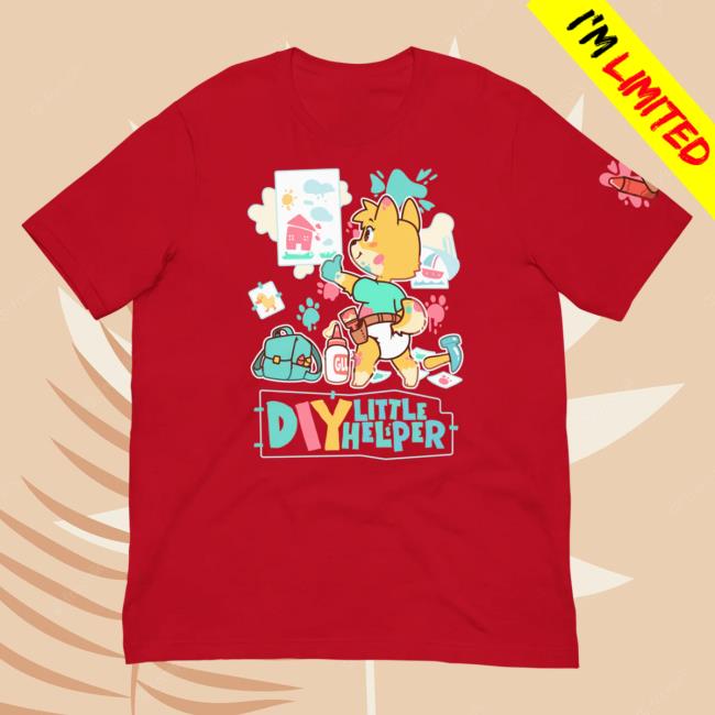 Official Pretend Again Diy Little Helper Shirts Red (Uwu / Oooh Woo! Shirt) Pretendagain