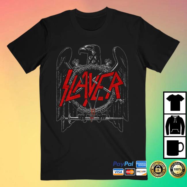 Official Slayer Clothing Store Shop Merch Black Eagle Tshirt