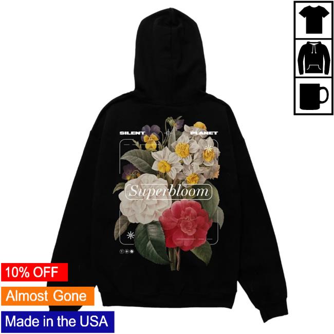 Official Silent Planet Merch Superbloom Hoodie Official Silent Planet Merch Superbloom Sweatshirts