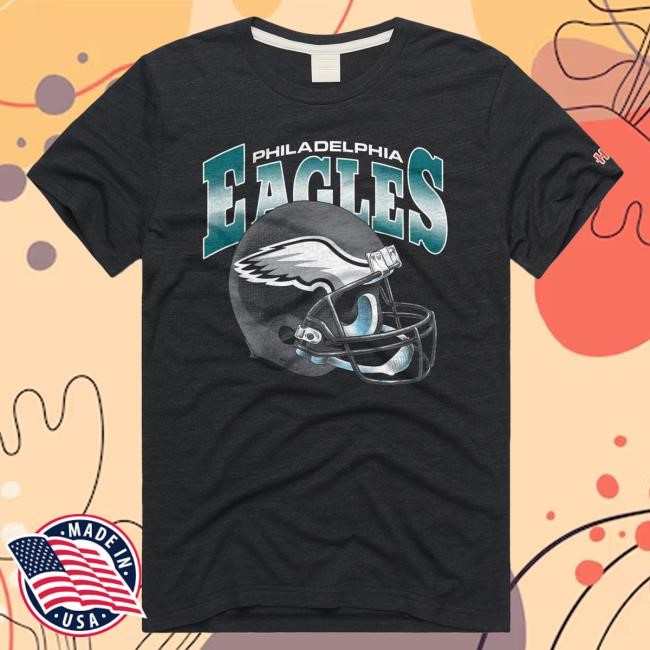 Philadelphia Eagles Gradient Helmet Top Shirt Homage | Philadelphia Eagles Official | NFL Football